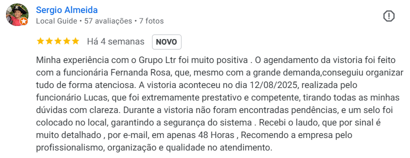 Depoimento 2 - Google Review